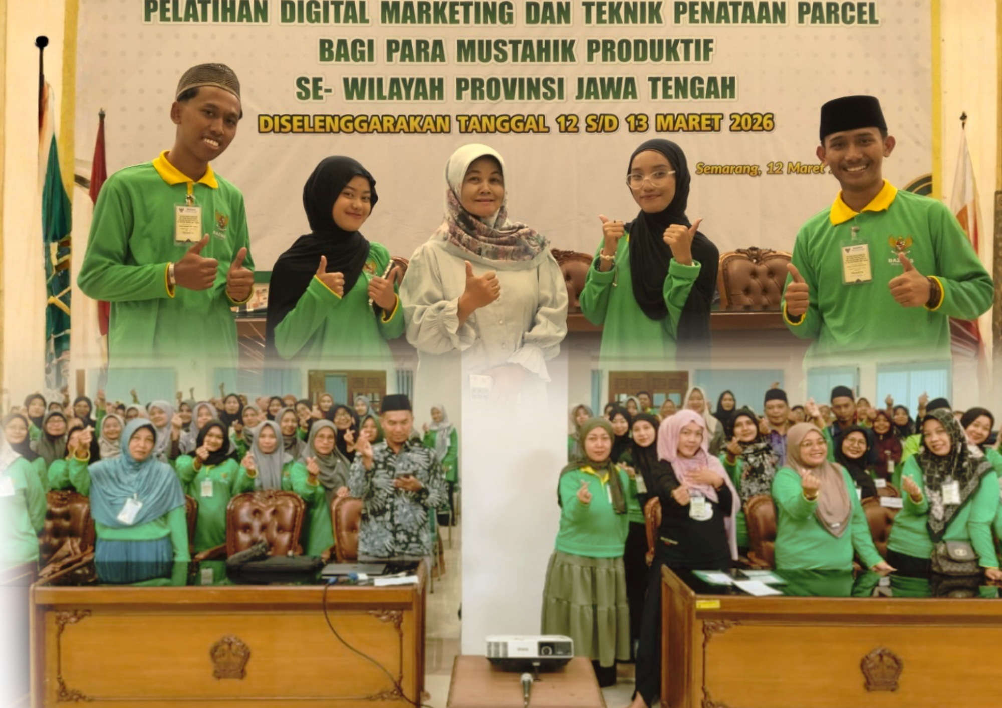 Transformasi Mustahik Menjadi Muzakki: Santri Darul Falah Besongo, Semarang Ikuti Pelatihan Digital Marketing dan Parcel Baznas Jateng